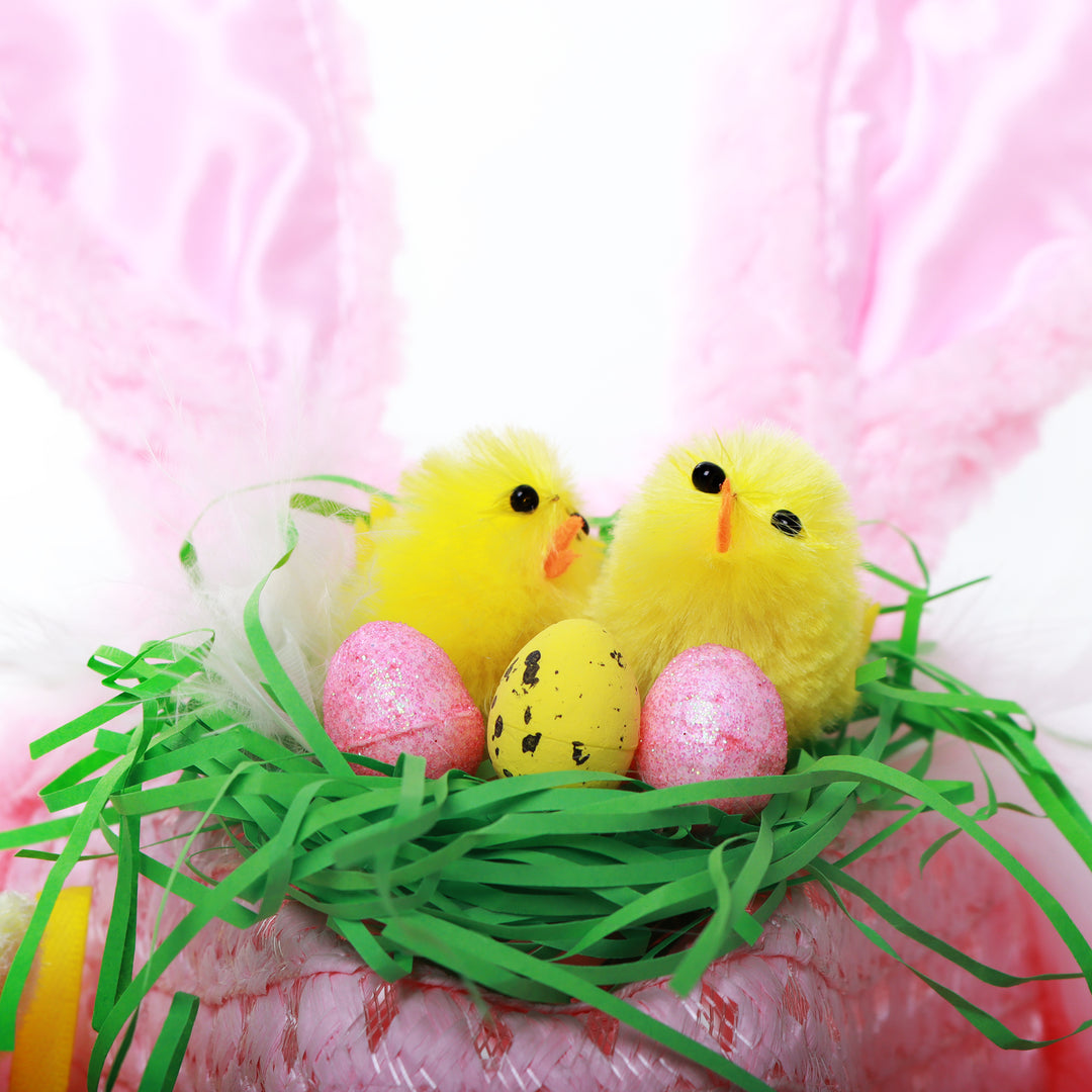 Personalised Easter Hat with Ears and Feathers