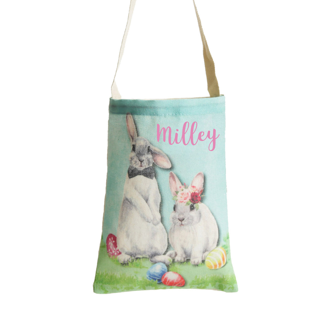 Personalised Easter Tote Bag with Watercolour Easter Print