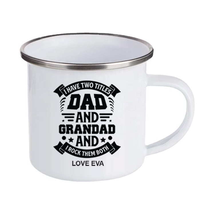Personalised Dad and Grandad Rocks Mug