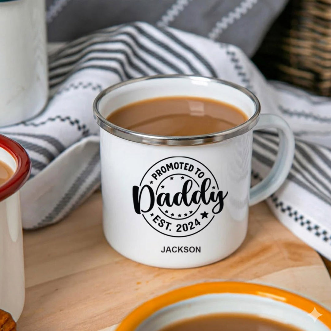 Personalised Promoted to Daddy Mug