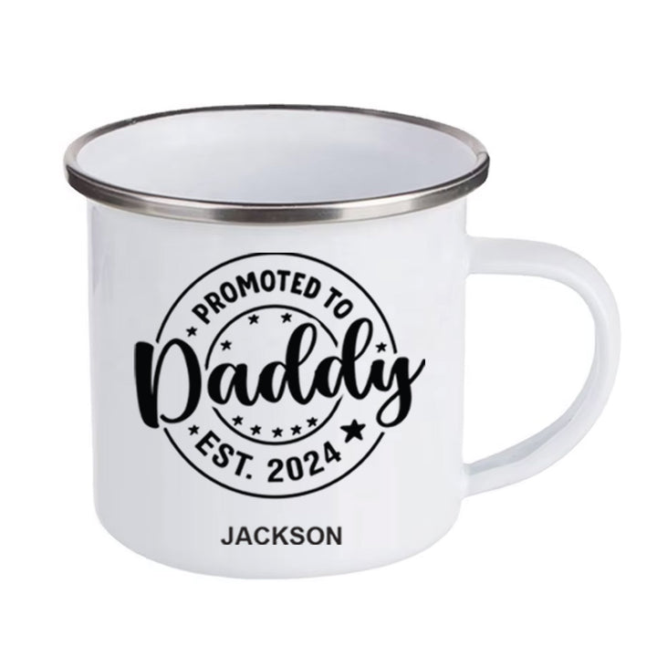 Personalised Promoted to Daddy Mug