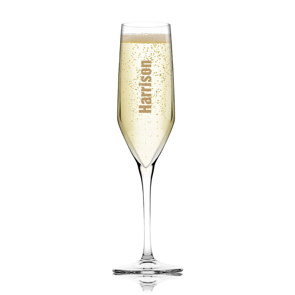 Personalised Champagne Flute Glass