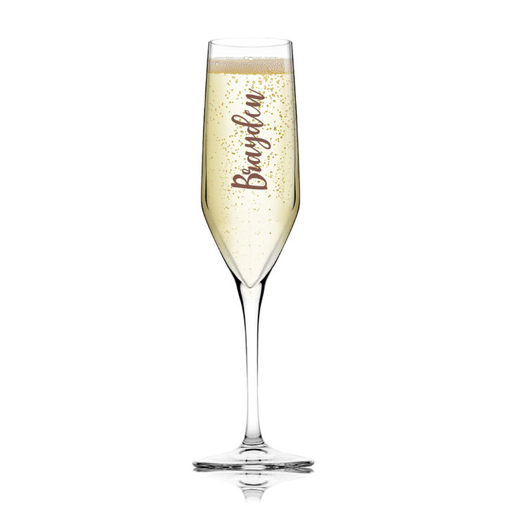 Personalised Champagne Flute Glass