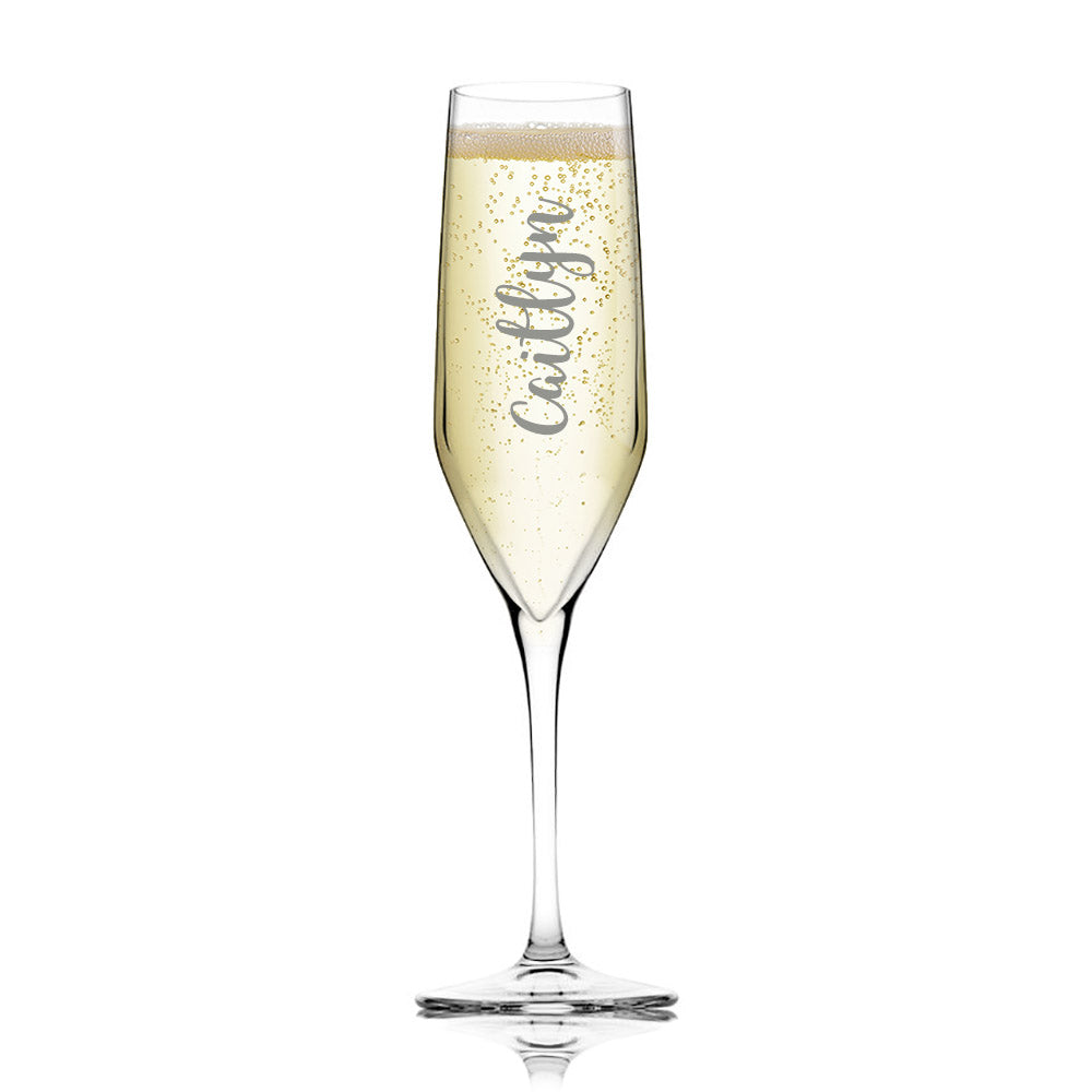 Personalised Champagne Flute Glass