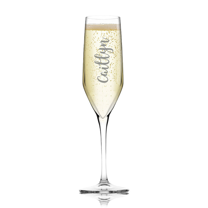 Personalised Champagne Flute Glass