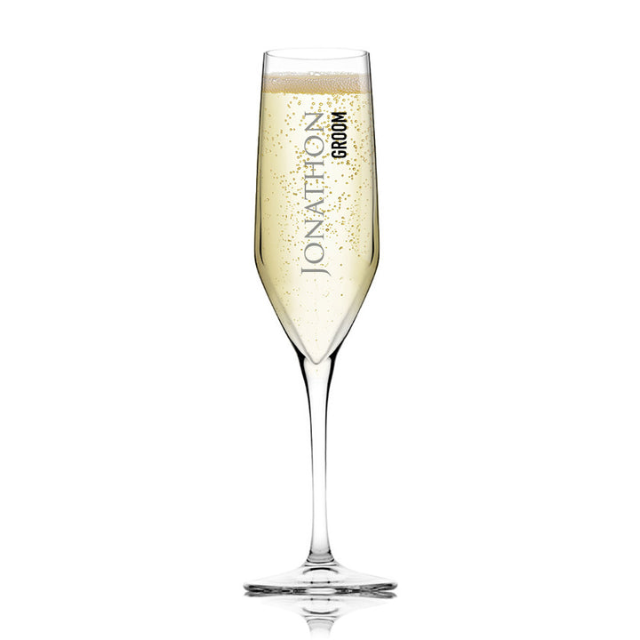 Personalised Champagne Flute Glass