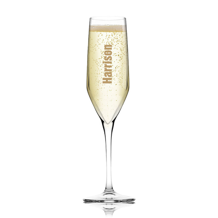 Personalised Champagne Flute Glass
