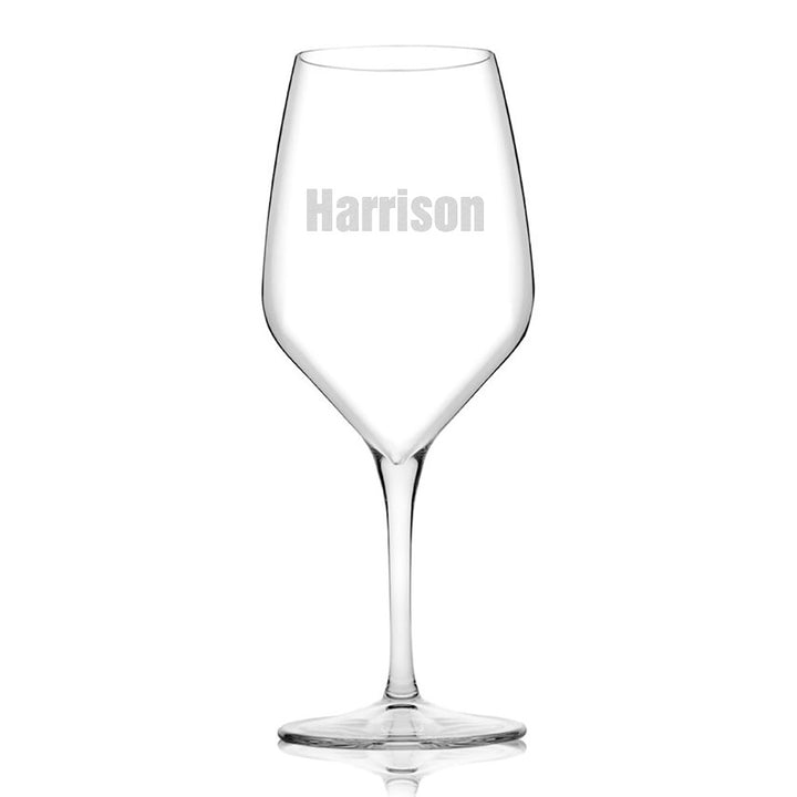 Personalised Etched Wine Glass