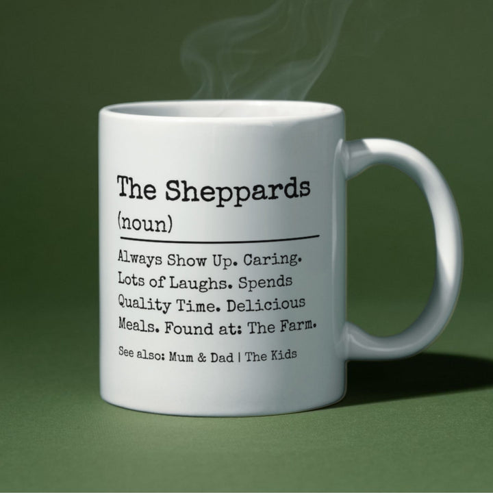 Personalised Family Definition Mug