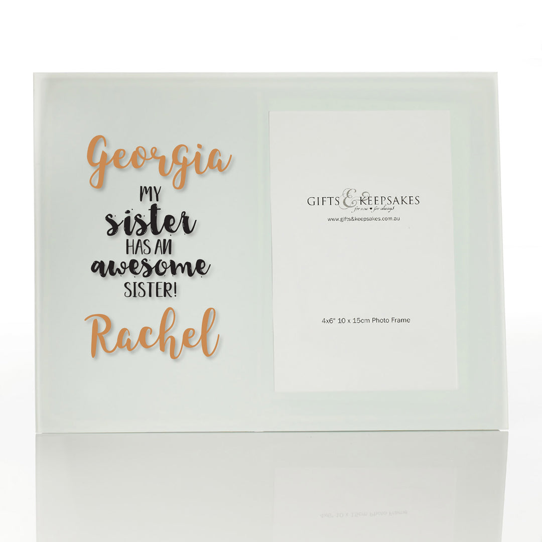 Personalised Photo Frame - Awesome Sister