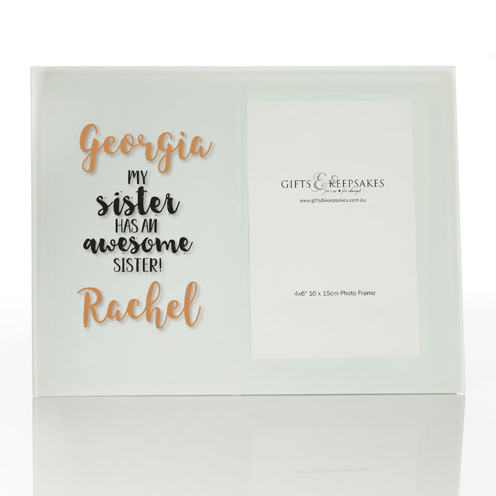 Personalised Photo Frame - Awesome Sister