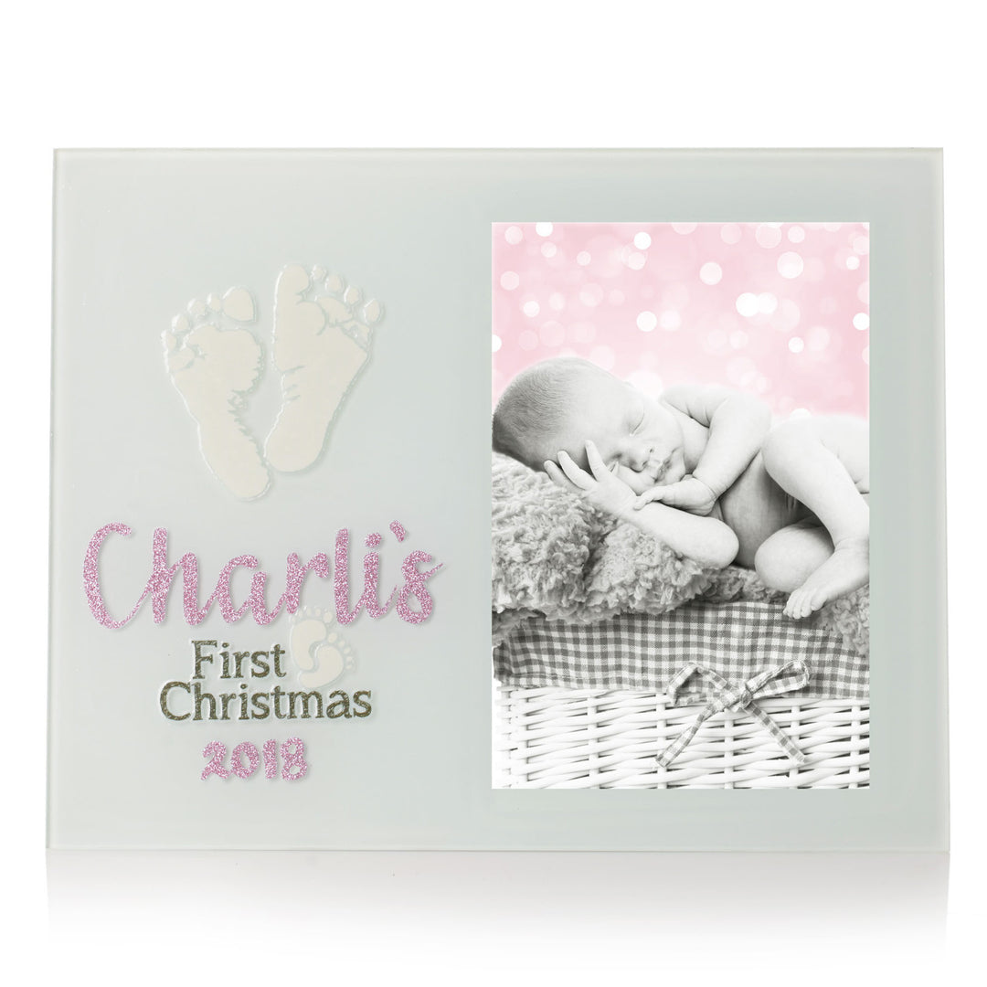 Personalised First Christmas Photo Frame