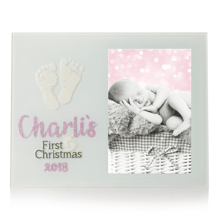 Personalised First Christmas Photo Frame