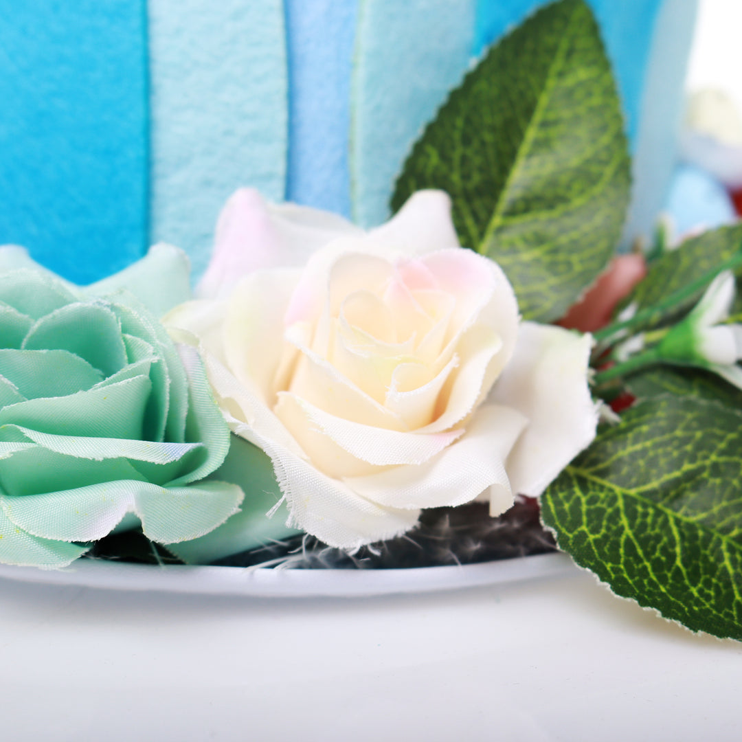 Handmade Felt Floral Garden Easter Hat