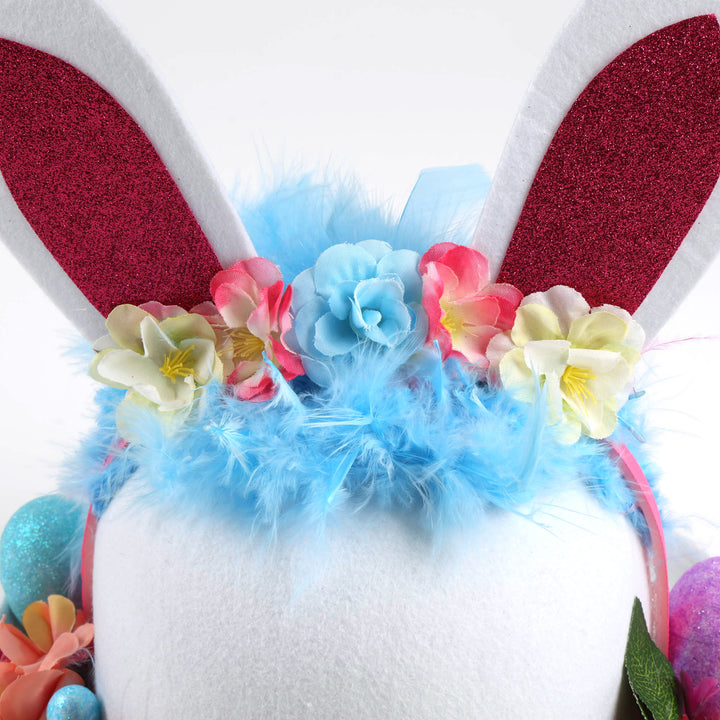 Handmade Floral White Easter Hat