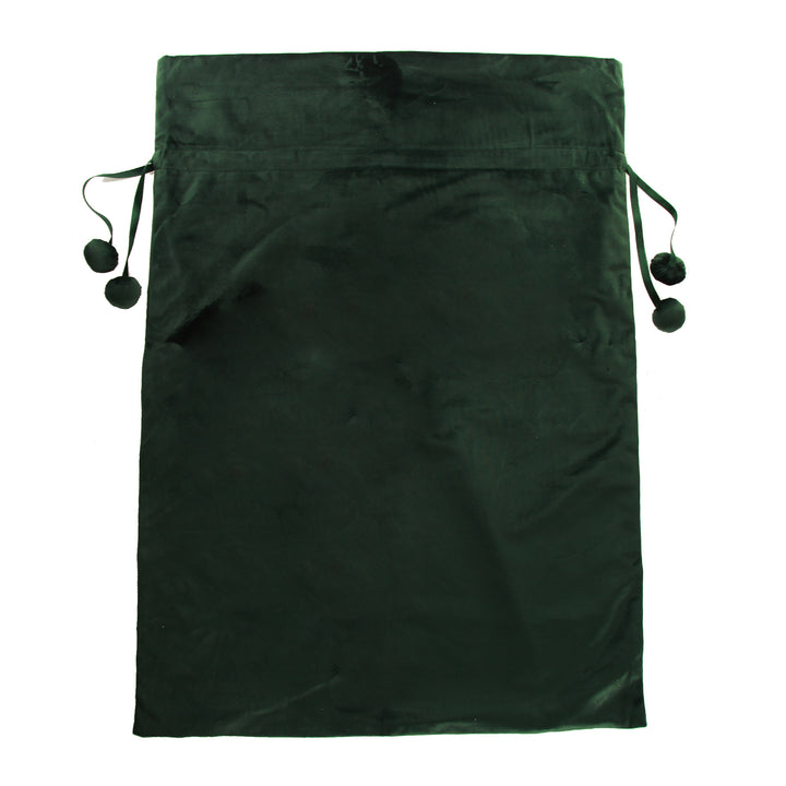 Personalised Forest Green Velvet Santa Sack