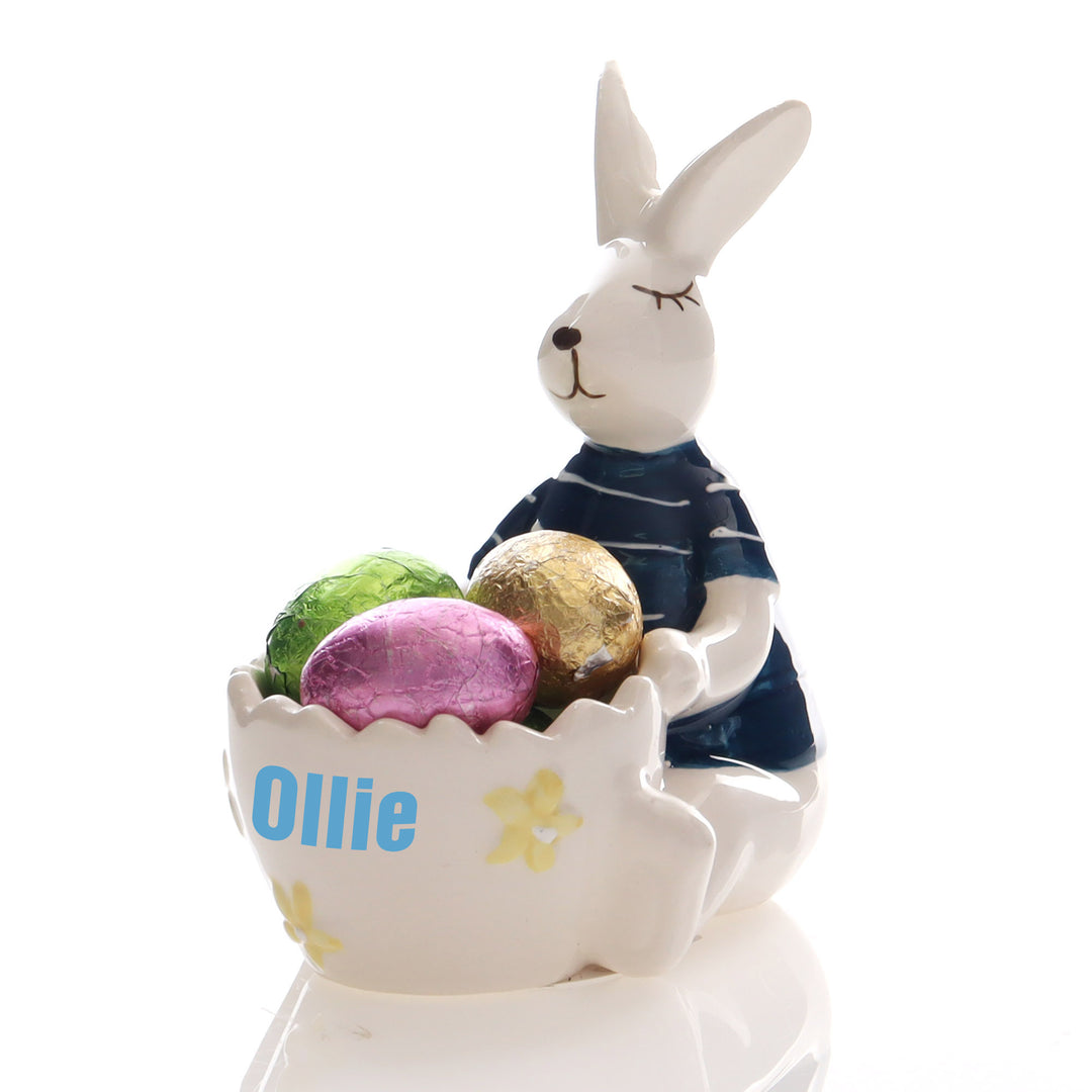 Personalised Frank Bunny Easter Egg Cup