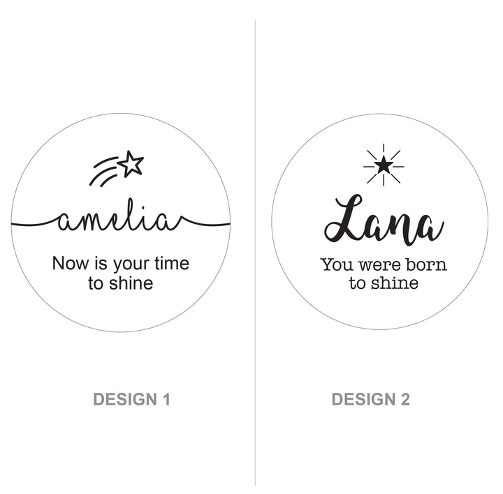 Personalised Inspirational Scented Soy Candle - Lid Design Options