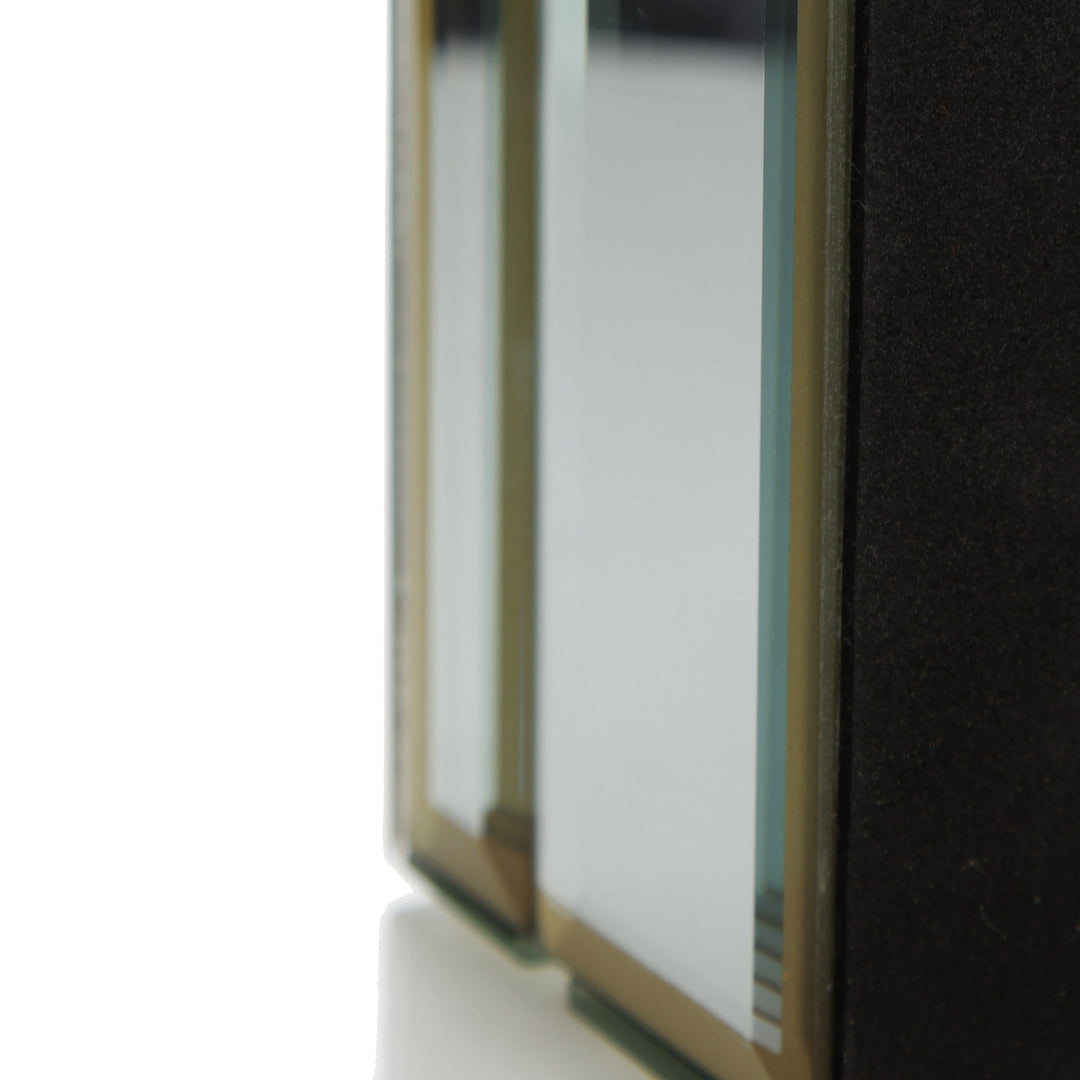 Personalised Glass Mirror Jewellery Box with Gold Tassel - underside detail