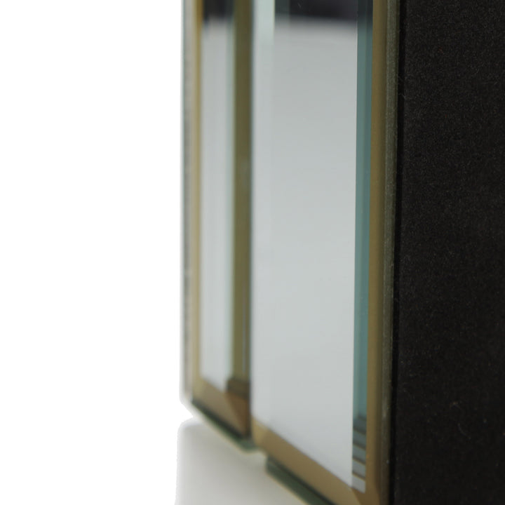 Personalised Glass Mirror Jewellery Box with Gold Tassel - underside detail
