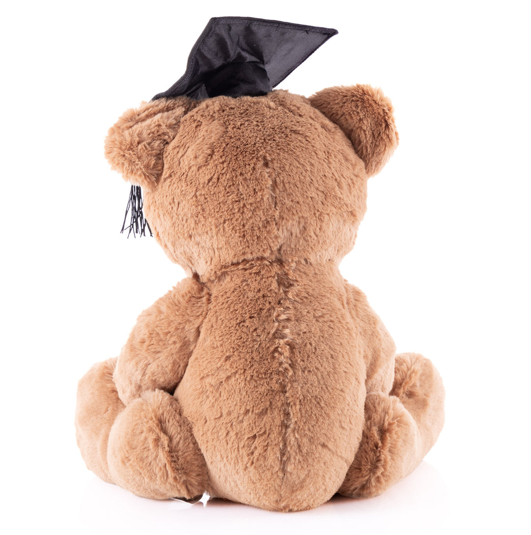Personalised Graduation Teddy Bear with Timber Love Heart (30cm)