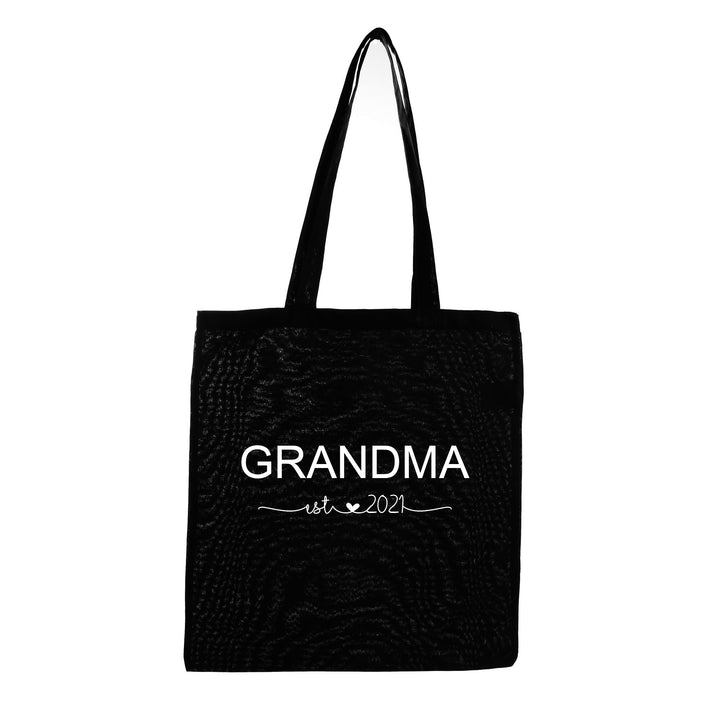 Personalised Grandma est. Calico Tote Bag