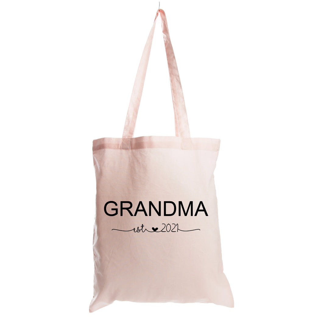 Personalised Grandma est. Calico Tote Bag