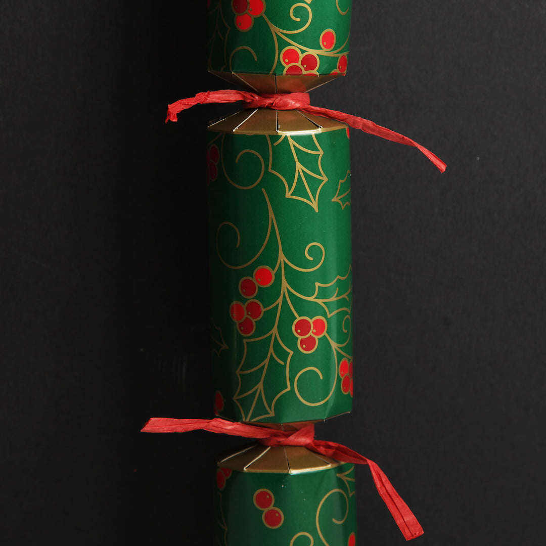 Personalised Green Swirling Holly Bon Bon - Single