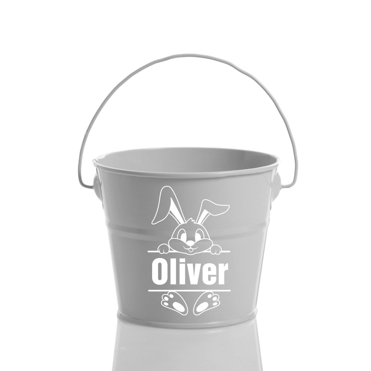 Personalised Easter Bucket - Peeking Bunny