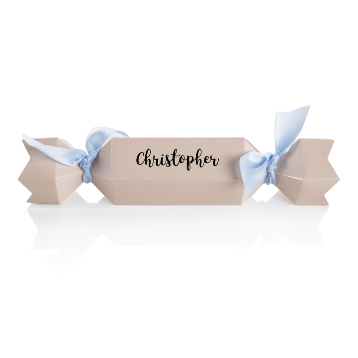 Personalised Nude Hexagonal Bon Bon Wedding Bomboniere