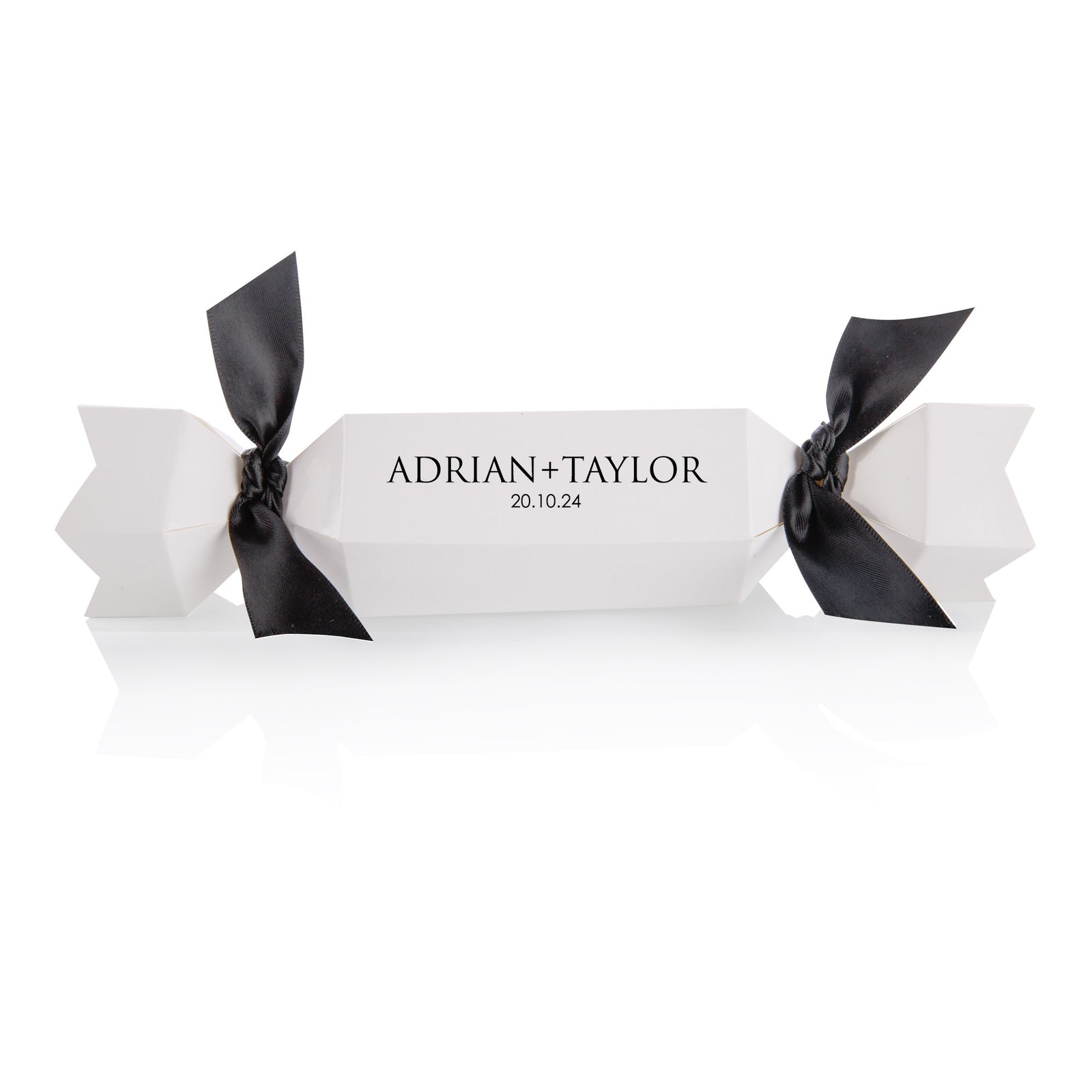Personalised White Hexagonal Bon Bon Wedding Bomboniere