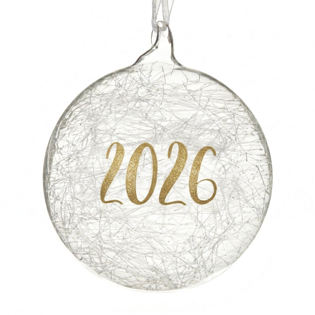 Personalised Icicle Glass Christmas Bauble
