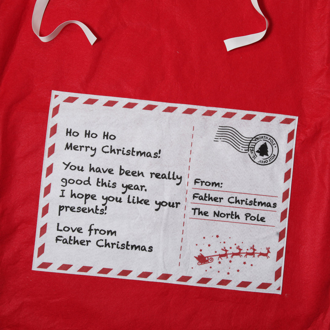 Personalised Letter to Santa Red Felt Jumbo Sack
