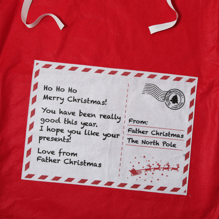 Personalised Letter to Santa Red Felt Jumbo Sack