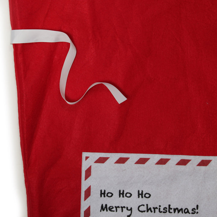 Personalised Letter to Santa Red Felt Jumbo Sack