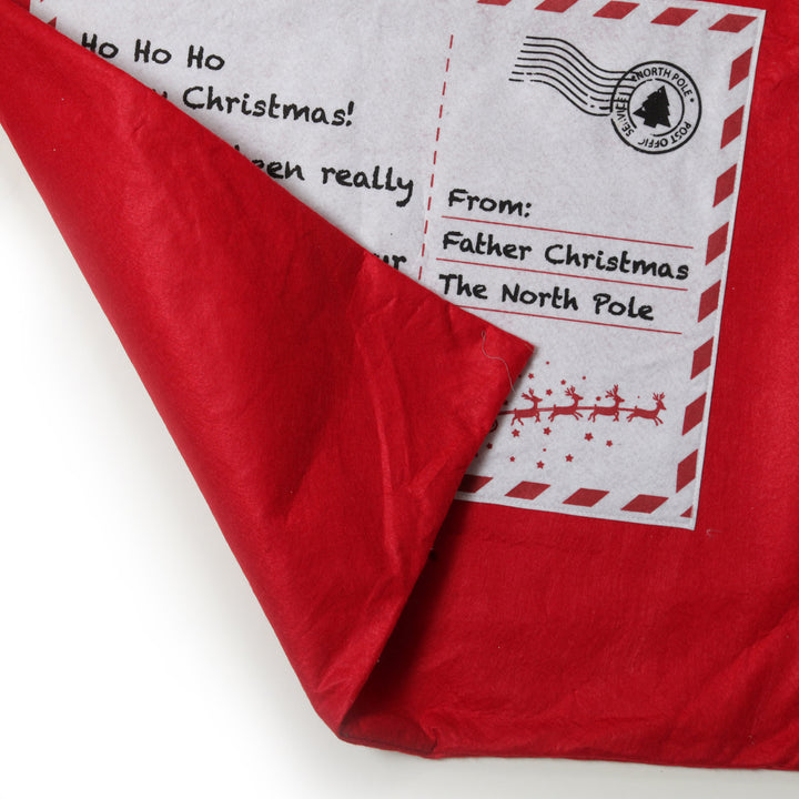 Personalised Letter to Santa Red Felt Jumbo Sack