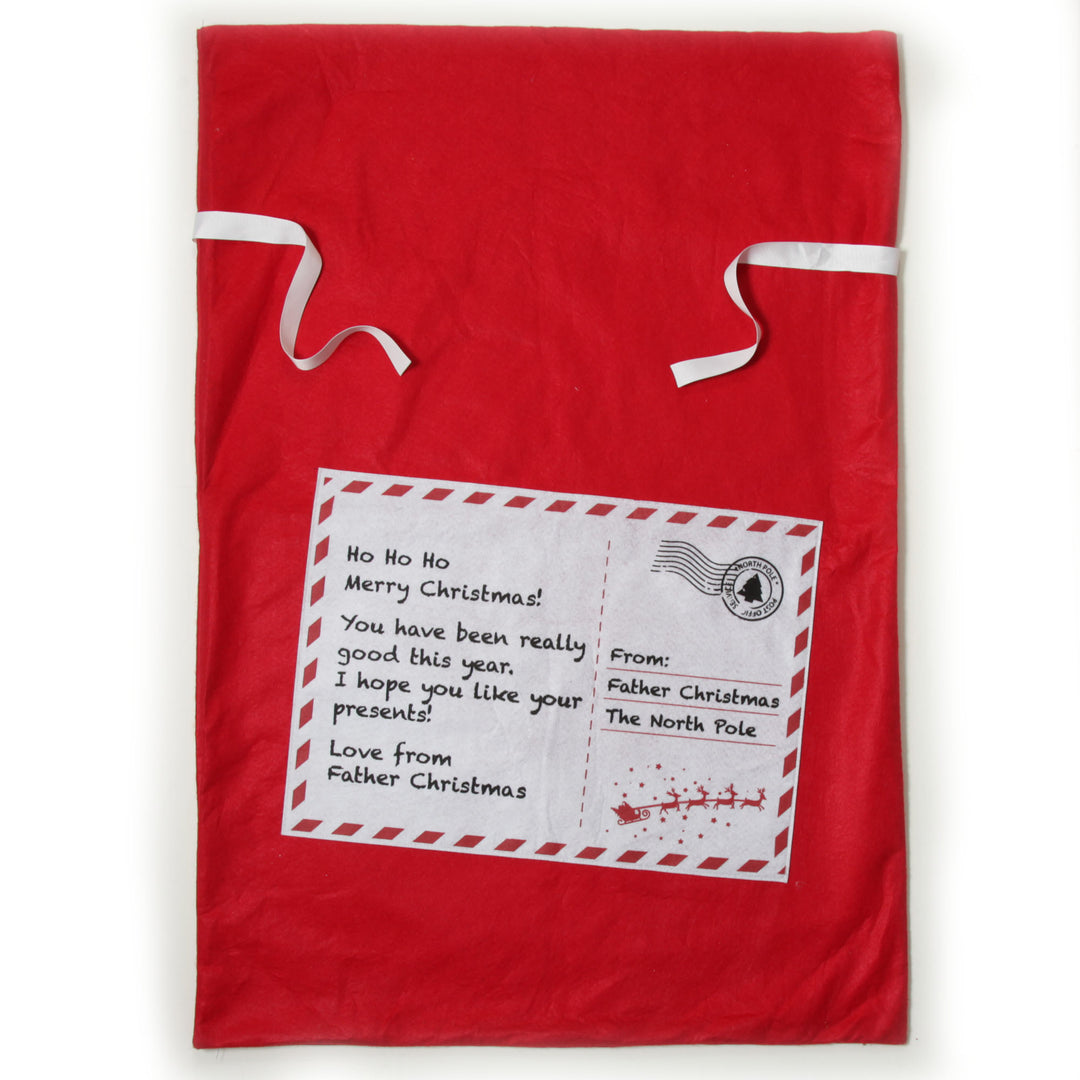 Personalised Letter to Santa Red Felt Jumbo Sack