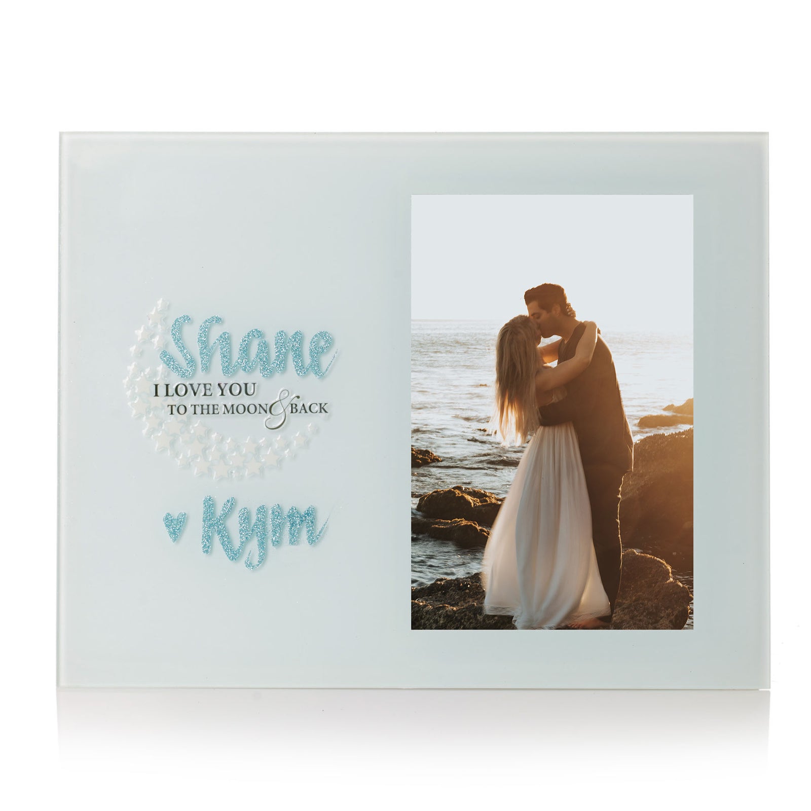 Personalised I Love you to the Moon and Back Couple Photo Frame
