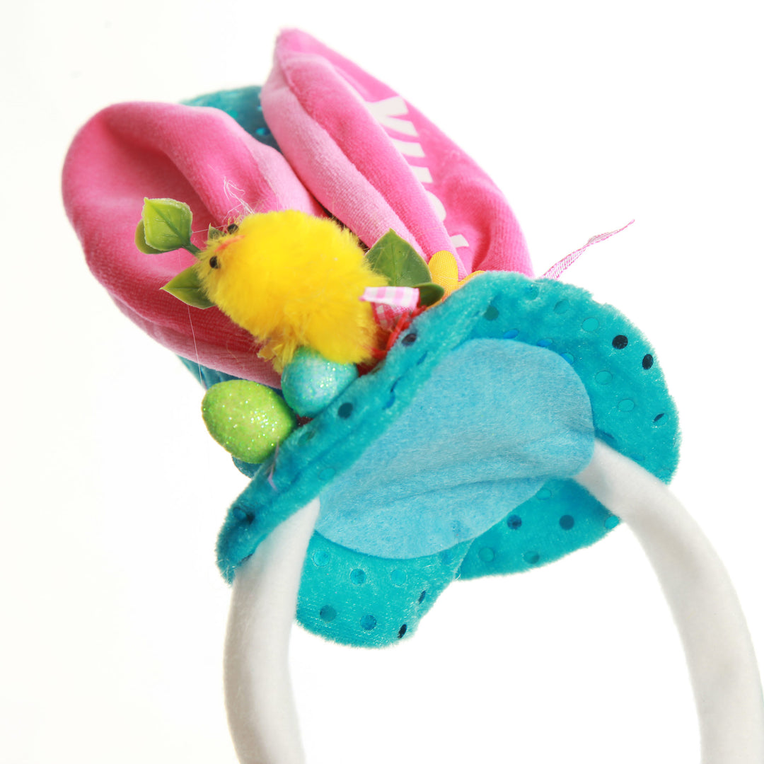 Personalised Mad Hatter Easter Blue Hat Headband