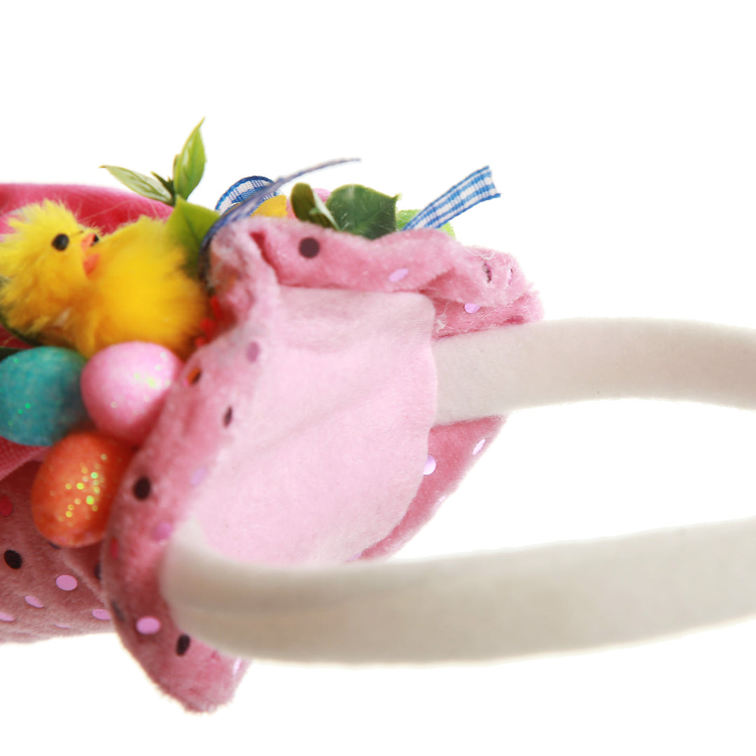 Personalised Mad Hatter Easter Pink Hat Headband