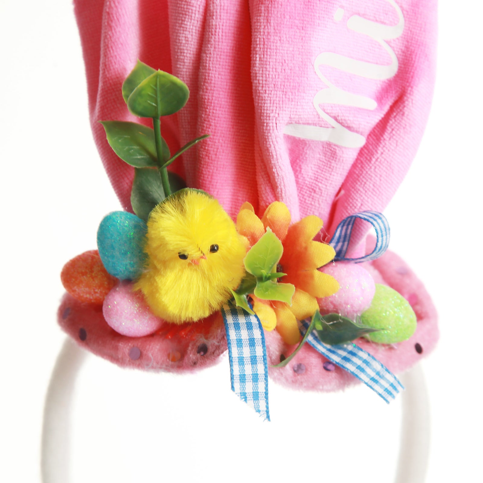 Personalised Mad Hatter Easter Pink Hat Headband