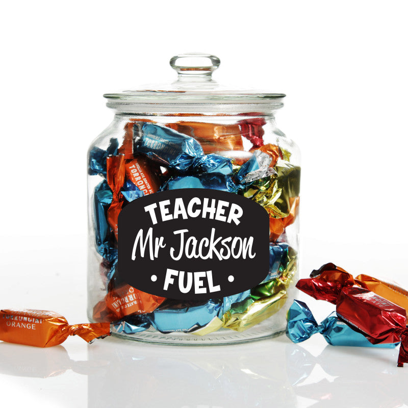 Personalised Lolly Jar - Teacher Fuel