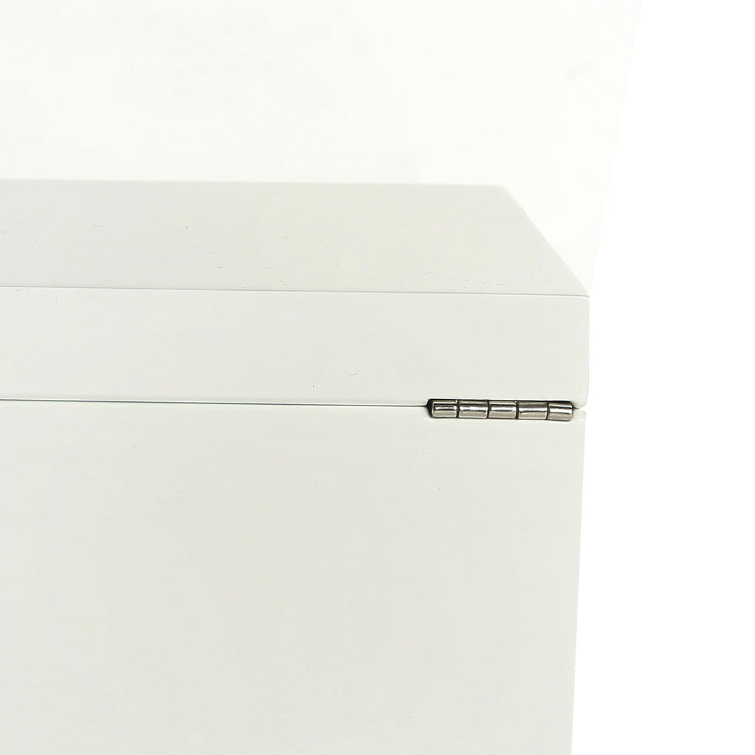 Personalised Modern Sleek White Jewellery Box