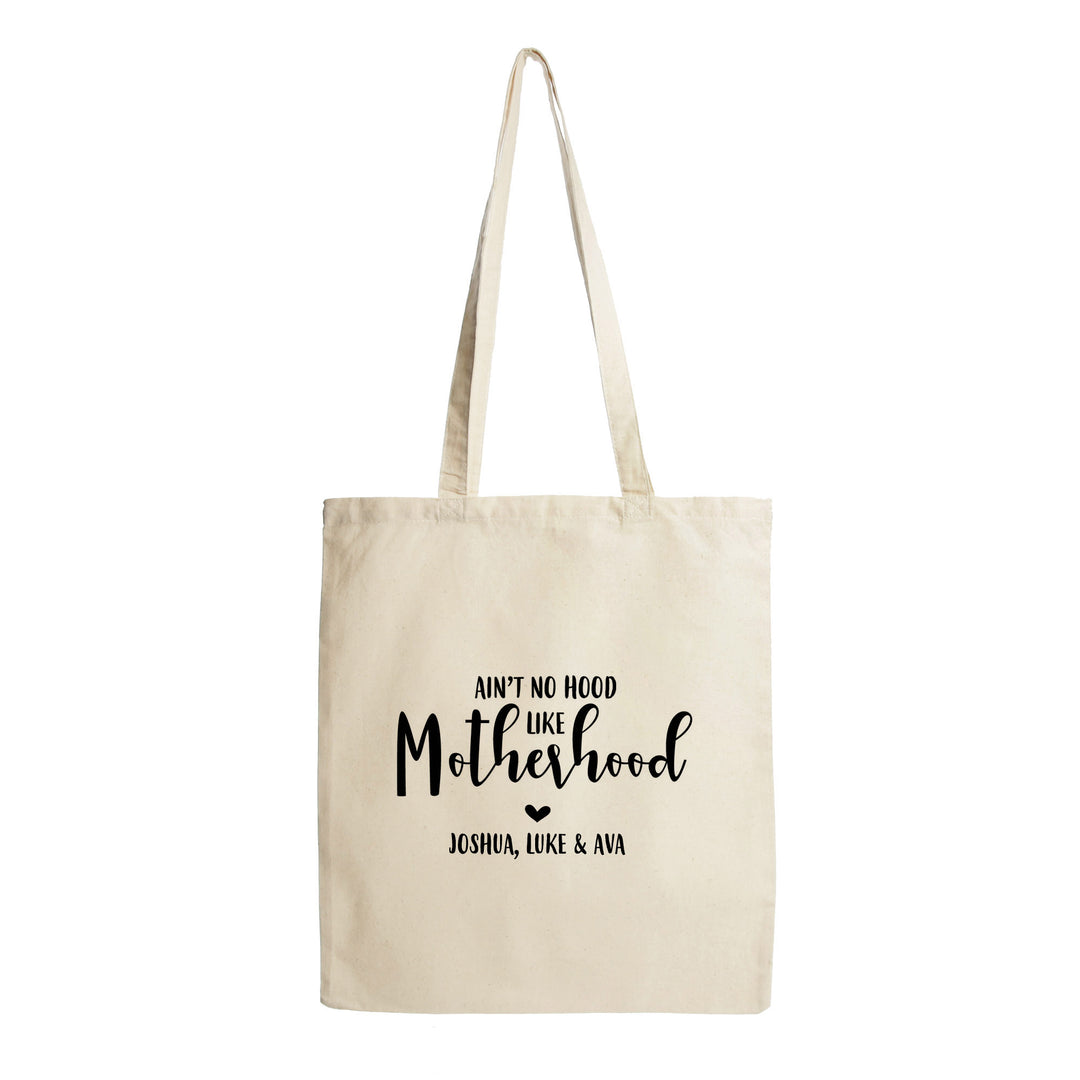 Personalised Motherhood Calico Tote Bag - Natural