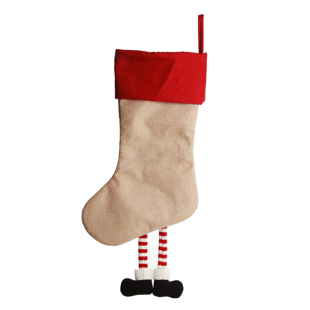 Personalised Mrs Claus Christmas Stocking with Dangly Legs