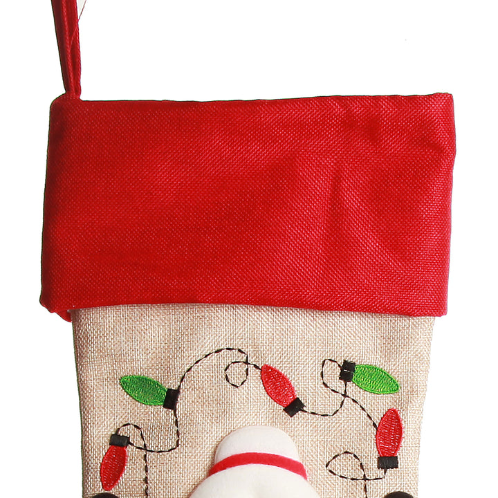 Personalised Mrs Claus Christmas Stocking with Dangly Legs