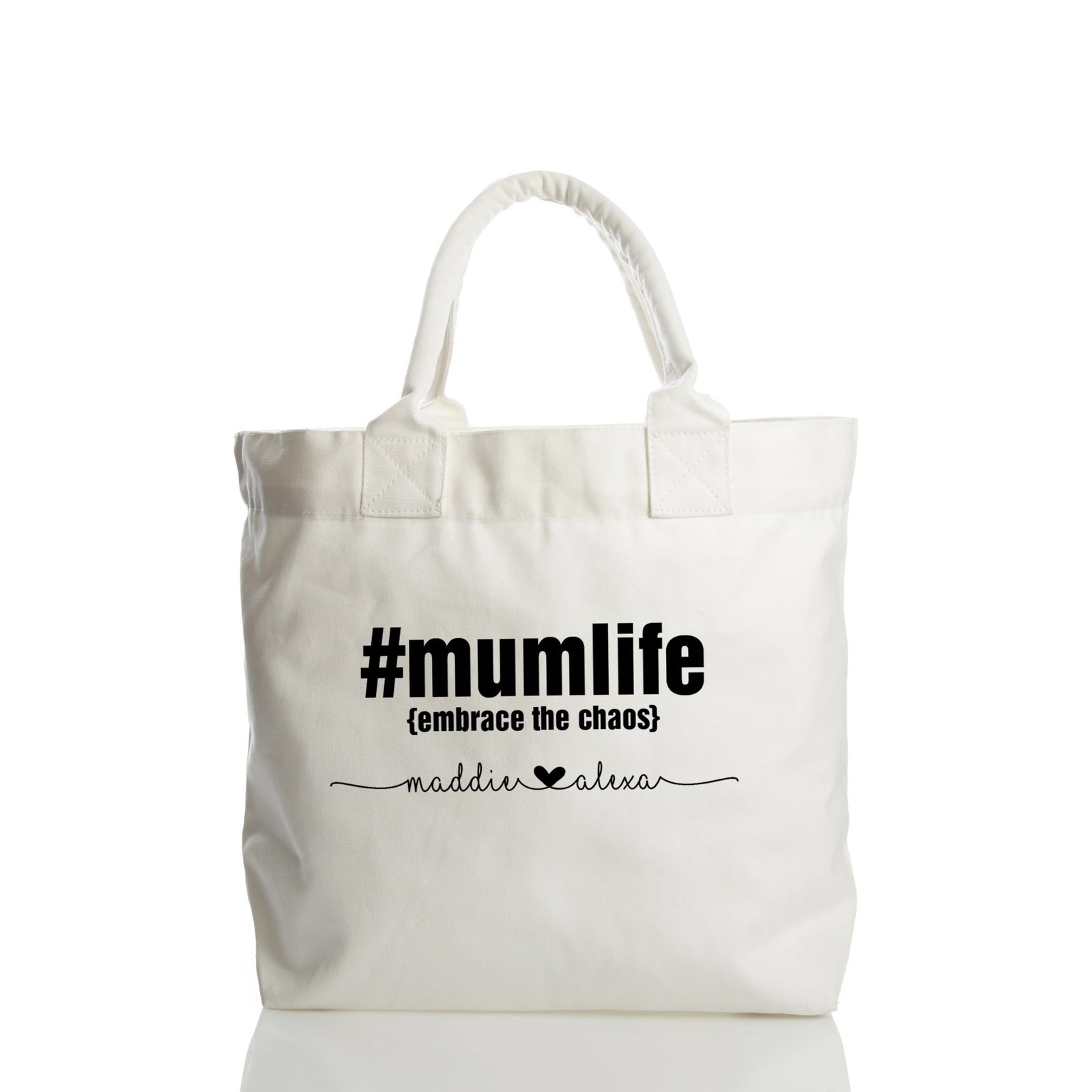 Personalised Mumlife Canvas Deck Bag