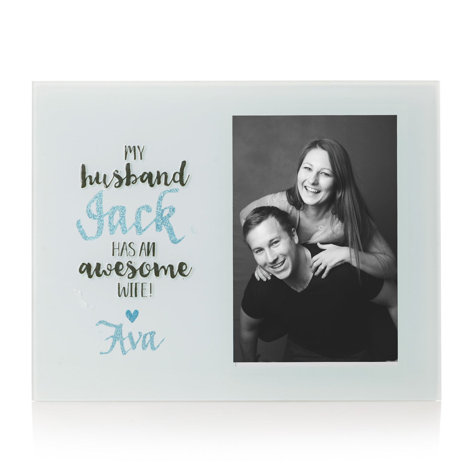 Personalised My Husband has an Awesome Wife Photo Frame