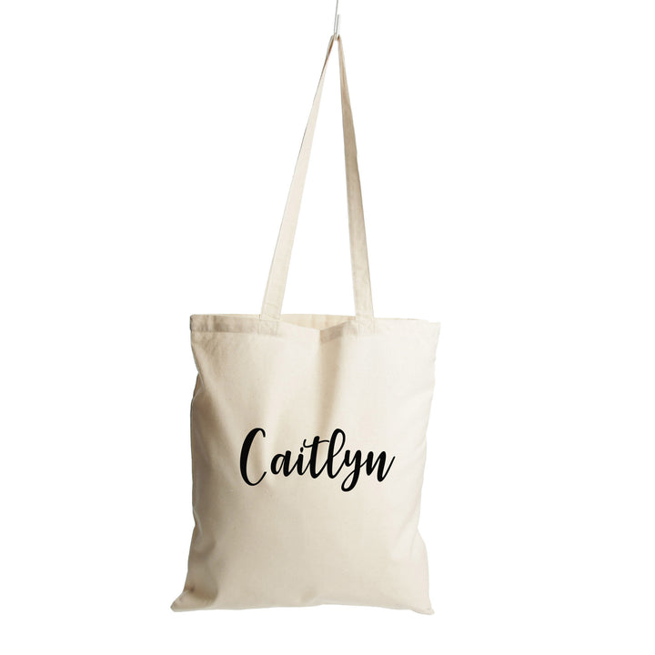 Personalised Name Calico Tote Bag