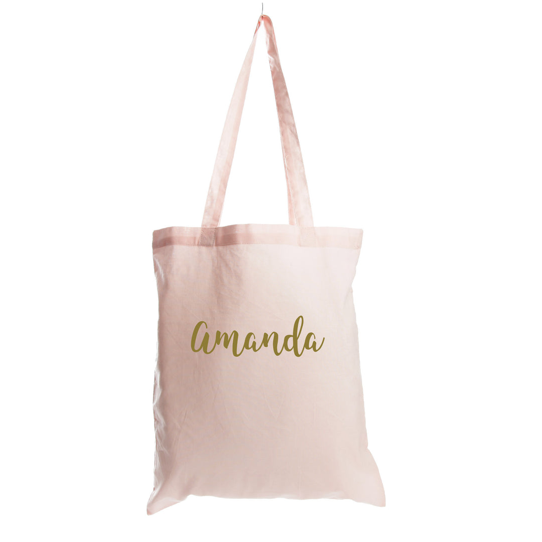 Personalised Name Calico Tote Bag